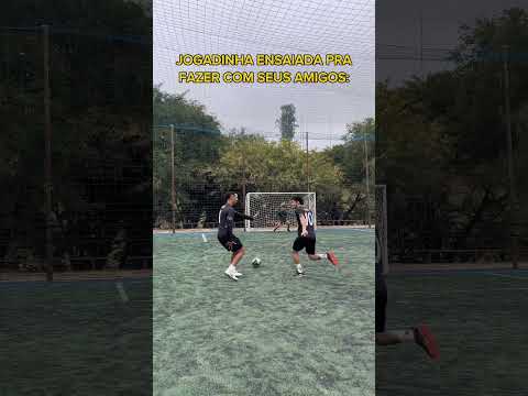 JOGADA DE FUTEBOL ENSAIADA⚽😱
