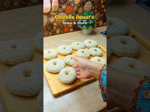 Chicken Donut's Recipe By Kitchen With Noonzay (Ramadan Special) #shorts #chickendonuts #iftarrecipe