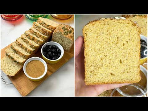 خبز 🍞 التوست الصحي بدقيق القمح الكامل ناجح من اول تجربة💫