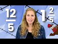 Converting Improper Fractions to Mixed Numbers