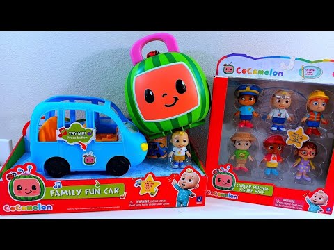 8 Minutes COCOMELON TOYS FAMILY CAR {Unboxing} ASMR