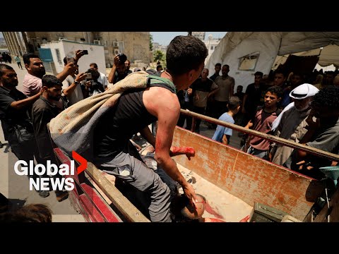 YouTube video thumbnail: Israel-Hamas War: Fearful Palestinians Leave Gaza City as Threat of Military Offensive Looms