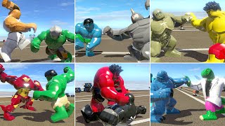 Hulk vs All Big Fig Characters in LEGO Marvel Super Heroes - Part 2