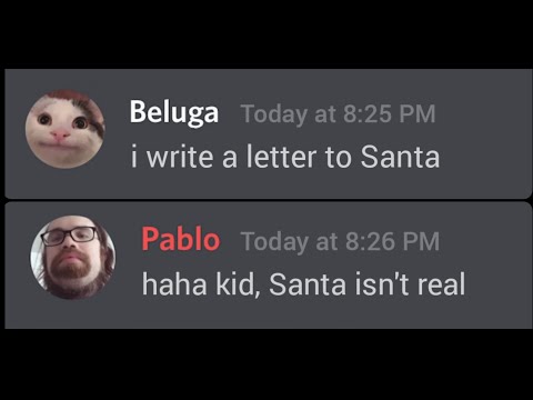 When Santa enters in Discord chat...