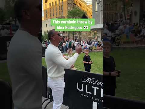 MLB ➡️ Cornhole (📹 @arod/IG)