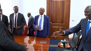 CAF President Patrice Motsepe meets Kenya President William Ruto