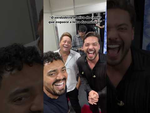 O verdadeiro motivo do cantor esquecer a letra das músicas. #humor #leonardo  #wesleysafadão