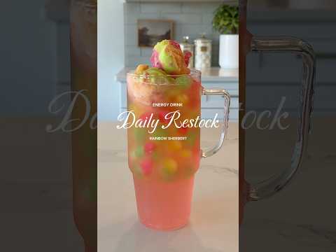 Daily Energy Drink Restock 💚⚡️💖 #asmrrestock #tumblercup #amzonmustbuy #alaninu