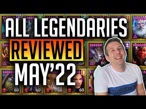 ONLY LEVEL THE BEST! ALL LEGENDARY CHAMPIONS REVIEWED IN 30s MAY 2022 | Raid: Shadow Legends