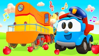 Chu Chu Off We Go! Leo the truck builds a railroad for the train and sing along new song.