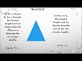 Triangle Properties and Theorems