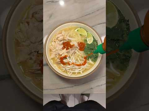 It’s getting colder so I made some rotisserie chicken pho! #costco #rotisseriechicken #easyrecipes