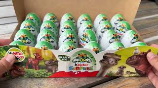 Opening 12 kinder surprise eggs Natoons 2025