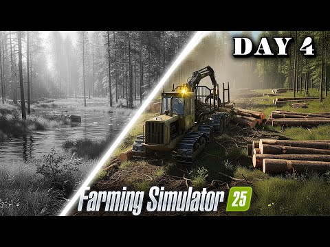 Selling 122,254$ Worth of SWAMP WOOD - Farming simulator 25