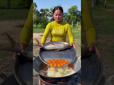 How to Crispy Egg with Fish #cooking