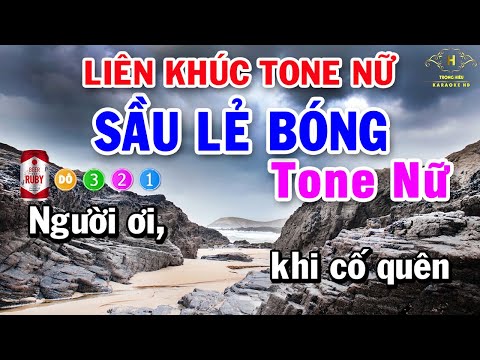 Karaoke Liên Khúc Nhạc Trữ Tình Bolero Tone Nữ | Sầu Lẻ Bóng – Người Giàu Cũng Khóc