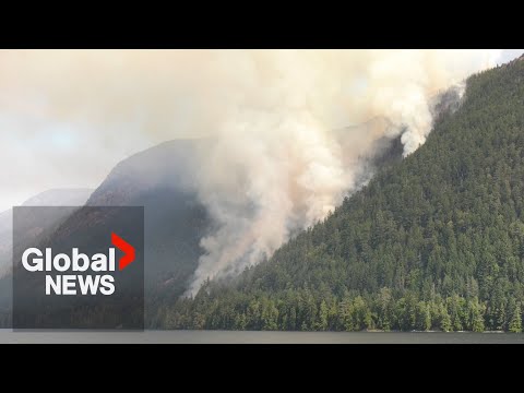YouTube video thumbnail: “Scary” Wildfires Threatening Communities Across BC