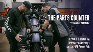 The Parts Counter Ep. 3 | Installing Defender Saddlebags on the 2025 Street Bob | Harley-Davidson