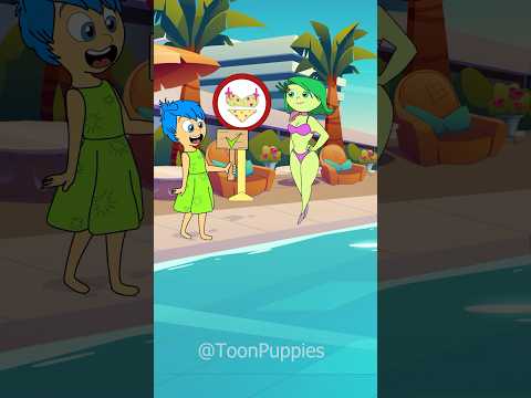 Help Anger get into the swimming pool with Disgust | Inside Out 2 #shorts
