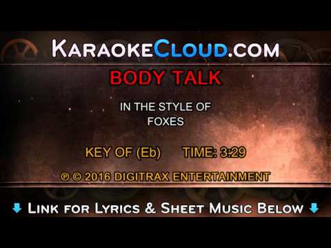 Foxes – Body Talk (Backing Track)