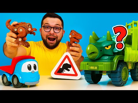 Leo’nun Tamirhanesinde Dinozor Arabaları Onarılıyor! 🦖🔧İbrahim, robot dinozorlara yardım ediyor!