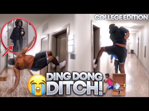 EXTREME DING DONG DITCH! *COLLEGE EDITION* (GONE WRONG)