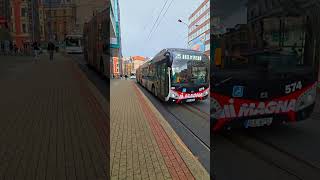Autobusy SOR & Iveco - Šaldovo náměstí #liberec #2026 #dpmlj #bus #sor #iveco #cng #diesel #shorts