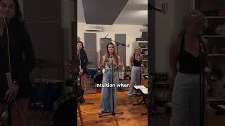 A little unplugged vocal rehearsal spoiler before tonight’s show #theresa #rehearsal #harmonies