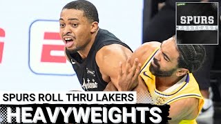 SPURS POSTCAST: Keldon Johnson, Wembanyama BRUISE THROUGH Luka Doncic & undermanned Lakers