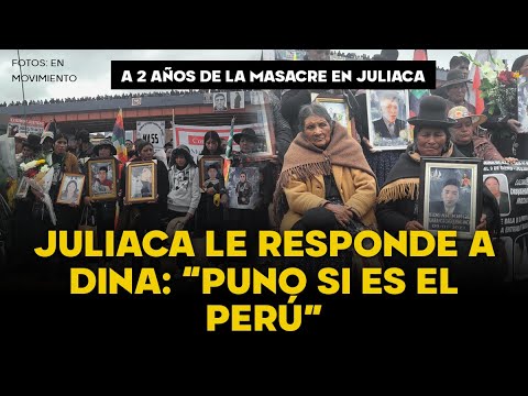 "NOS TIENEN GOLPEADOS PERO NO RENDIDOS": Así fue la conmemoración a 2 años de la masacre en Juliaca