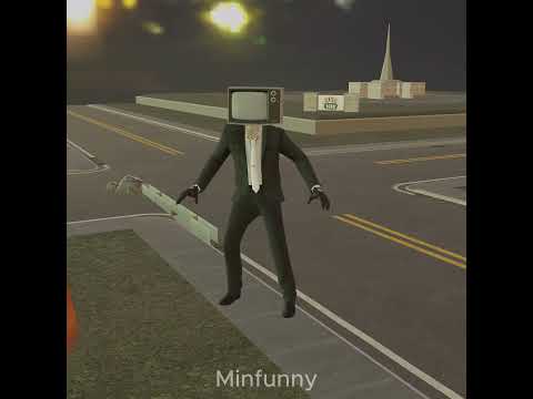 Oh no. Titan Zombie is burning down your house Tivi Man  #skibiditoilet #pastlives #tiviman
