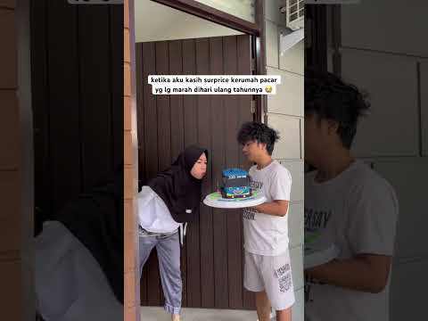 padahal udah bawain kue kesukaan pacar 😭 #QgunGalyas