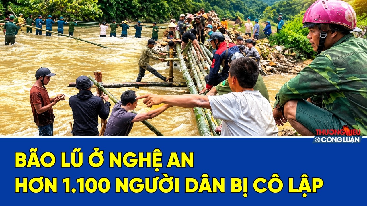 Bão lũ ở Nghệ An: Hơn 1.100 người dân bị cô lập