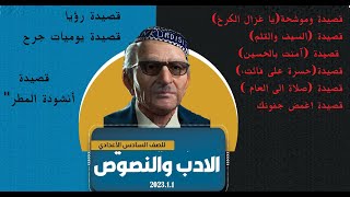 🔴كل قصائد السادس العلمي والأدبي بمقطع واحد بصوت يخليك تحفظها سريع🔻دفعة 👀 2024