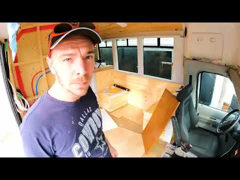 FULL TIMELAPSE bus conversion to tiny home on wheels (4.5 months of work)