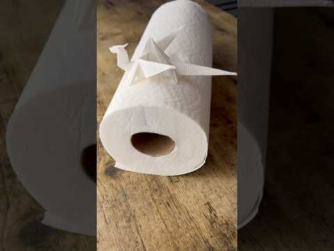 EPIC ORIGSMI DRAGON FROM PAPER TOWEL TUTORIAL | DIY ORIGAMI DRAGON FROM PAPER TOWEL | NEXT LEVEL ART