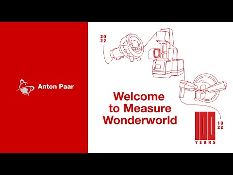 100 Years Anton Paar. Welcome to measure wonderworld.