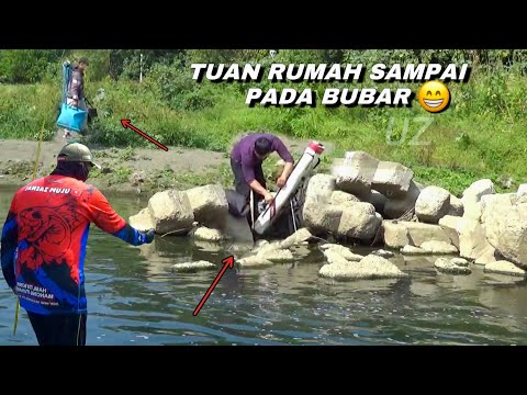 Tempat boleh sama tapi rejeki pemancing ini berbeda