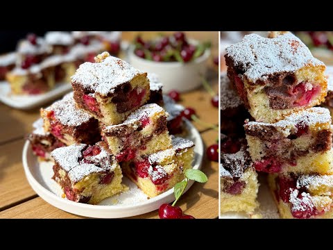 MÁRVÁNYOS KEVERT MEGGYES🍒 legfinomabb nyári sütemény bármilyen gyümölccsel! 🍎🍐🍑🍓 - BebePiskóta