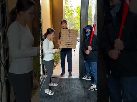 Home owners get a big surprise from Pizza Guy!