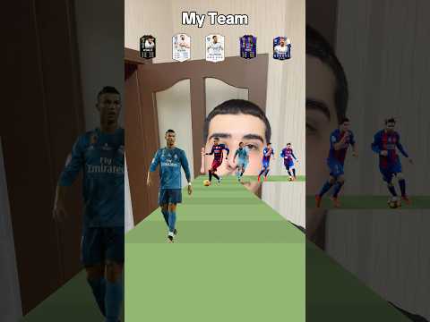 Cristiano Ronaldo team vs Neymar Ronaldinho Suarez Messi football game #football #edit #messi #cr7