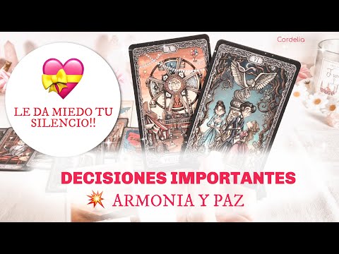 🔥TU SILENCIO ES ENSORDECEDOR!! LE ESTA HACIENDO REFLEXIONAR VUELVE CON UNA DECISICION!! Canalizacion