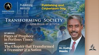 #Sabbath | Publishing & Colporteurs Day | Transforming Society One Book at a Time | Dr. Dudley Hosin