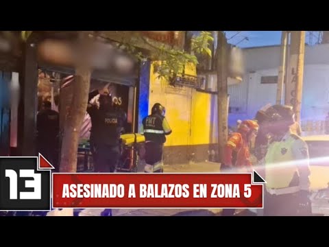 Asesinado a balazos en Zona 5