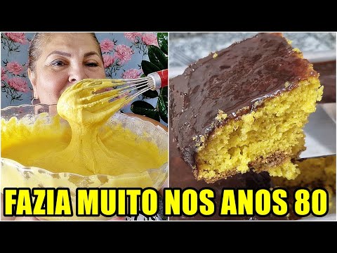 🥕🥕BOLO DE CENOURA FAZIA MUITO NOS ANOS 80 FOFINHO E GOSTOSO  MASSA PERFEITA SEM ERRO DA CERTINHO🥕🥕