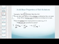 Predicting the Relative pH of Salt Solutions