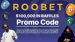 Roobet Promo Code "BONUSROO2025" — Win Big with $100,000 Raffles + Daily Cashback!
