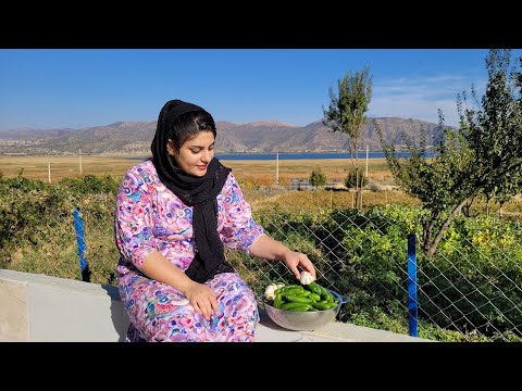 Rural life in IRAN: Cooking lamb and chicken testicles in Iranian village style!