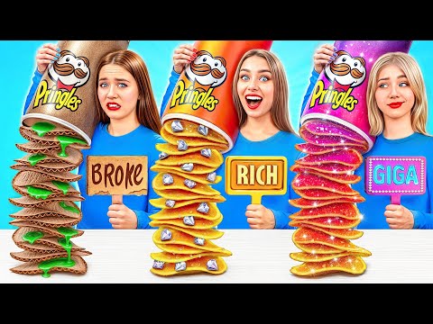 Riche VS Fauché VS Giga Riche Aliments Défi | Incroyables Astuces de Cuisine par Multi DO Challenge