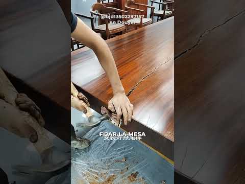 Así Restauran una Gran Mesa de Madera #craftsman #woodworking #carpintería